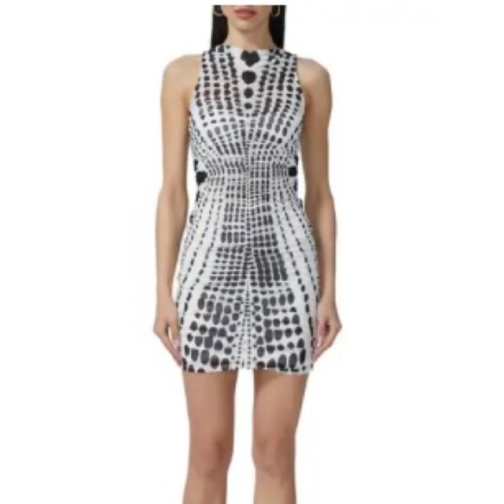 NWOT! AFRM Monochrome Geometric Mini Dress